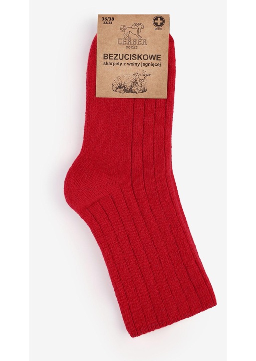 1612011 Sosete dama, Rosu