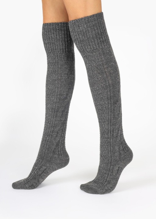 Дамски чорапи 1612014, Сив