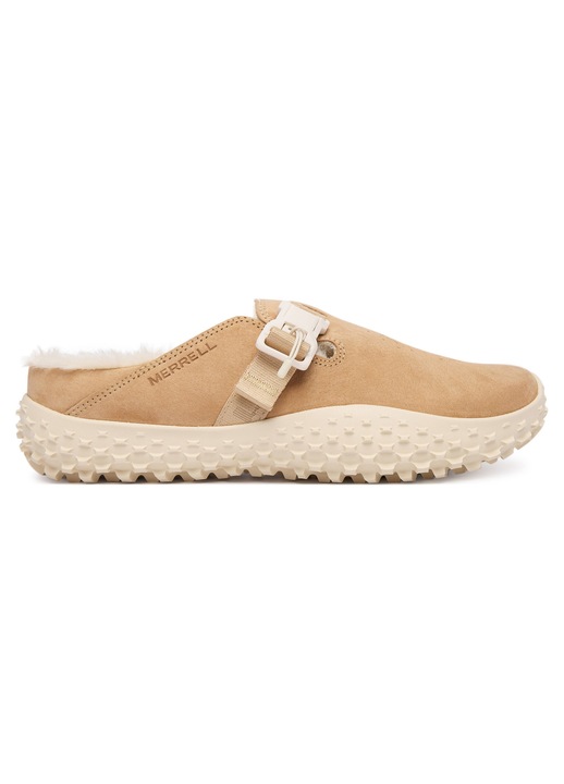 Дамски чехли Merrell Latte Wrapt Cozy, естествена кожа