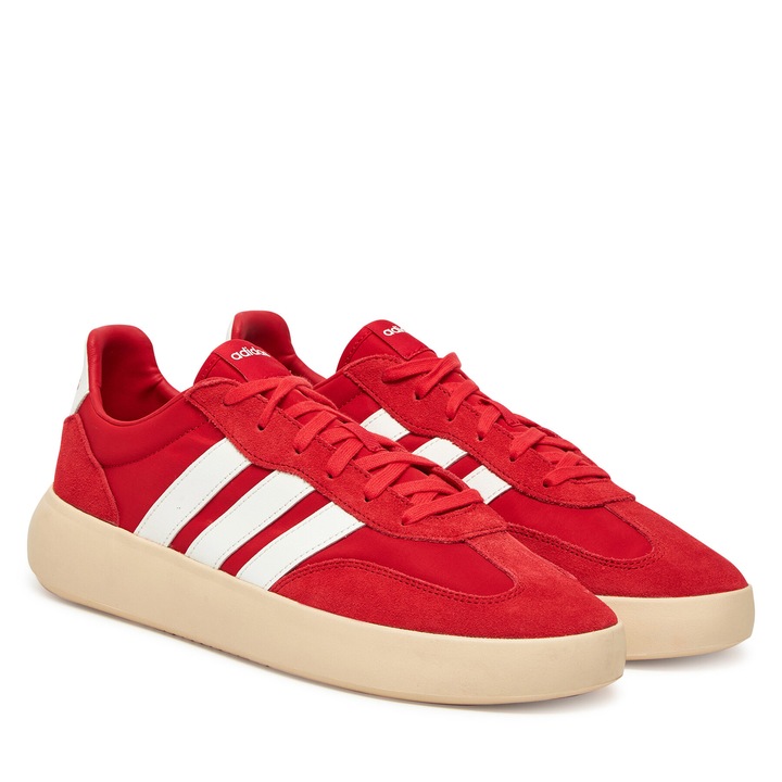 Tenisi barbati Adidas, piele naturala, rosu, model BETSCA/OWHITE/PURRUB