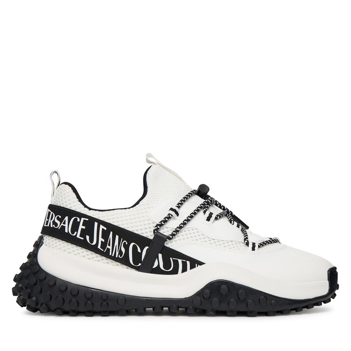 Tenisi barbati Versace Jeans Couture, alb, textil