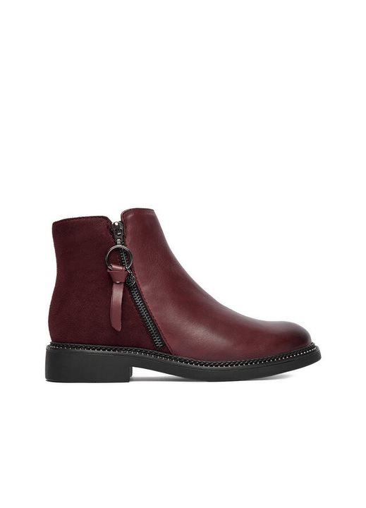 Botine dama CEO-RST-56007-13, Lasocki, Piele naturala, Bordeaux