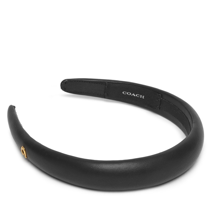 Cordeluta par Coach, piele naturala, neagra, model 29CAT33