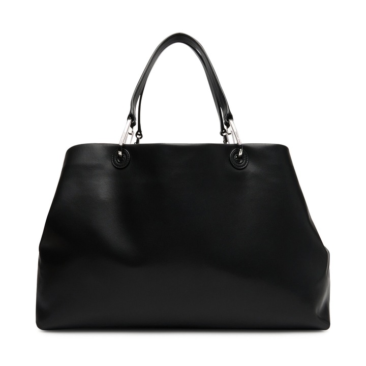 Дамска чанта Emporio Armani, черна, от екологична кожа