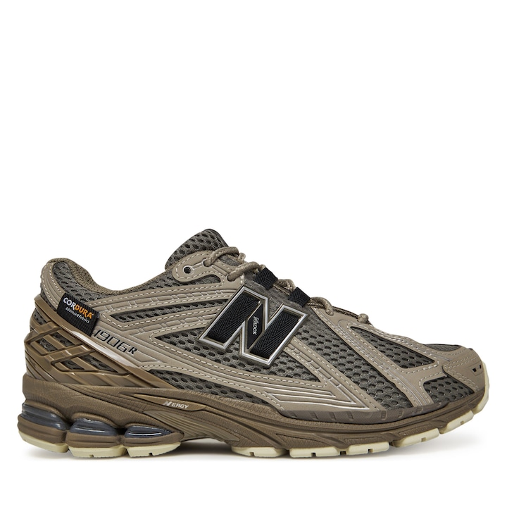 Tenisi unisex New Balance, gri, piele ecologica