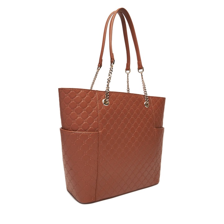 Női táska Nine West, CEO-NEBRASKA-LDA8208 modell, barna szín, textil anyag