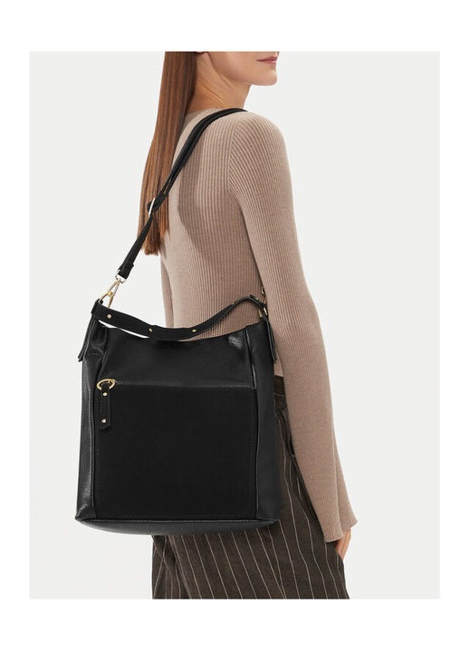 Lasocki női táska, fekete, szintetikus anyagból, C-LSK-K-051-06 modell