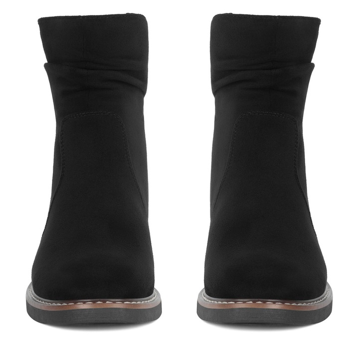 Botine dama WS2169-04, Clara Barson, negru, textil, 36 EU