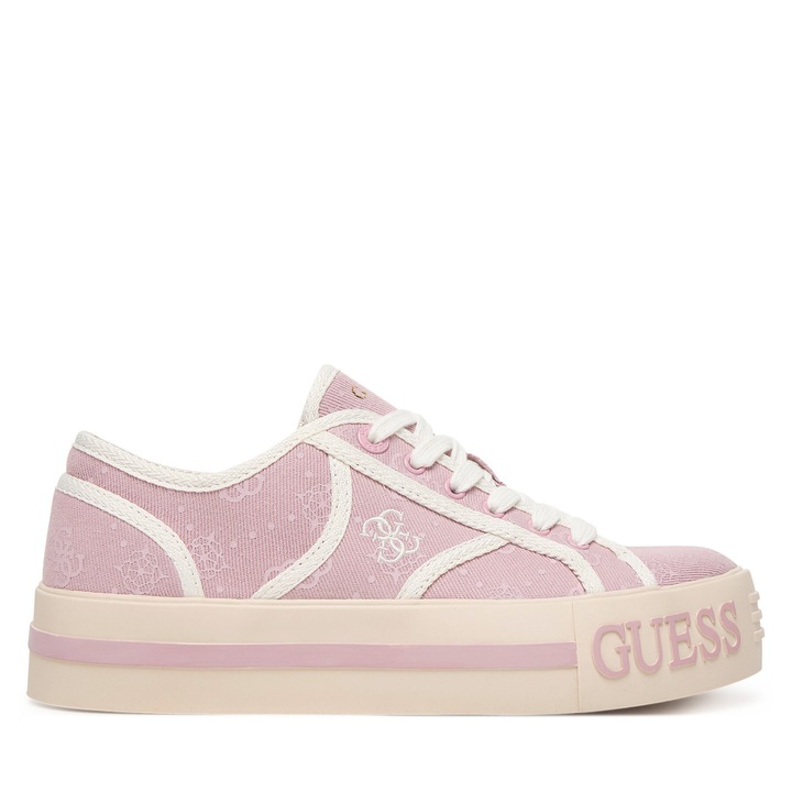 Дамски кецове Guess FLPI2S FAL12, розов, текстил
