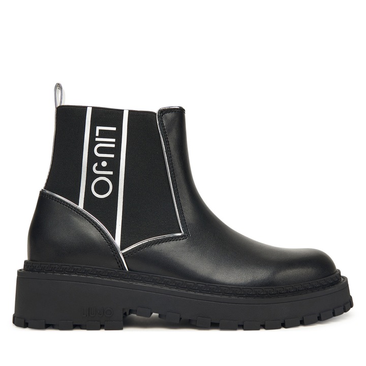 Botine dama, Liu Jo, Rumi, piele naturala, negru SF5063 PX241, 35 EU