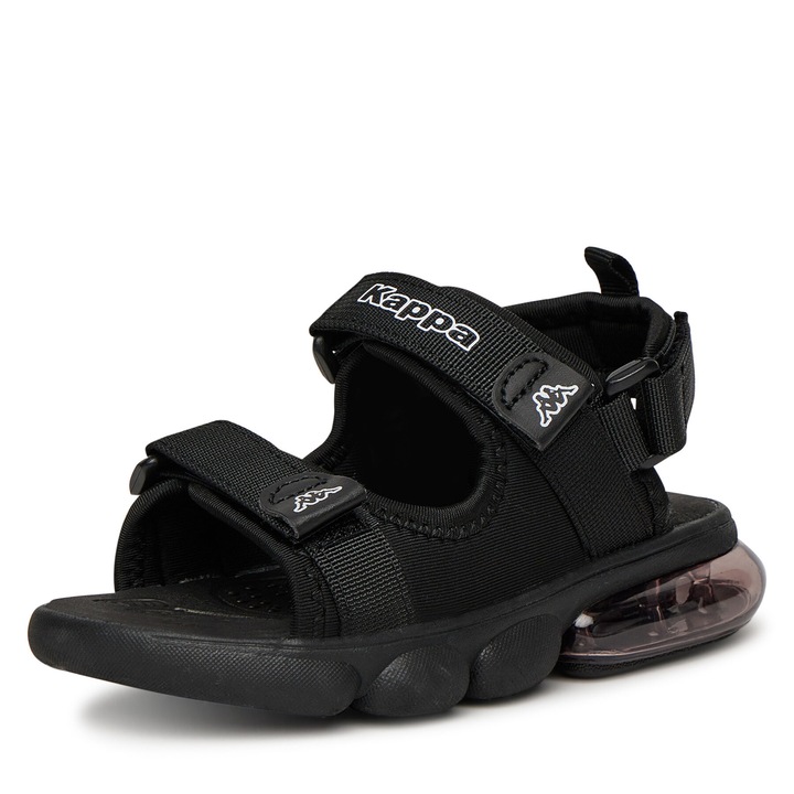 Детски сандали Kappa, текстил, черни