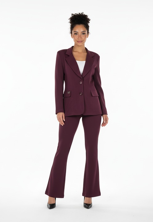 Compleu dama M1273, Figl, Poliamida/Viscoza, Visiniu