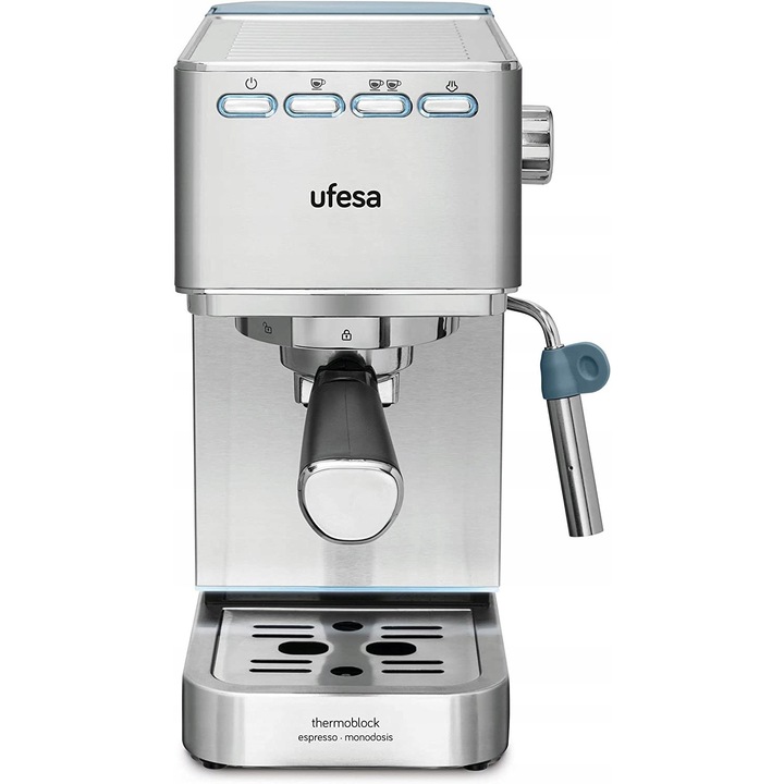 Espressor Ufesa CE8020, 1350 W, 20 bar, inox, 1,4 l