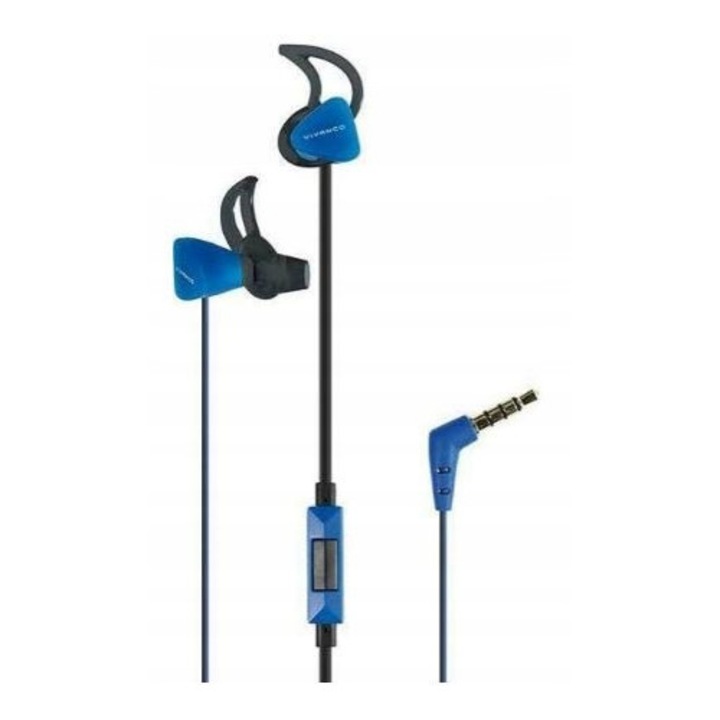 Casti in-ear Vivanco SPX 60 P cu microfon, negru, 1.2m