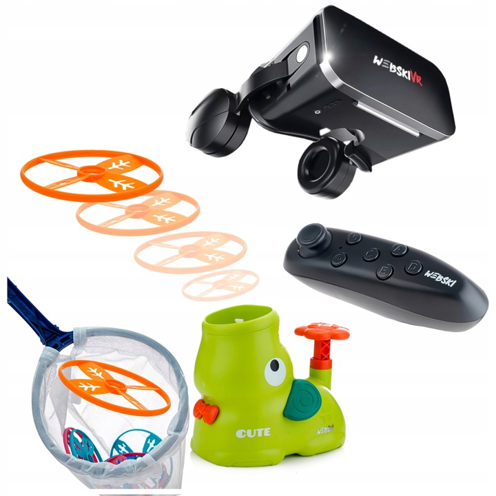 Set Ochelari VR Webski, Gamepad, 175x80mm, Multicolor