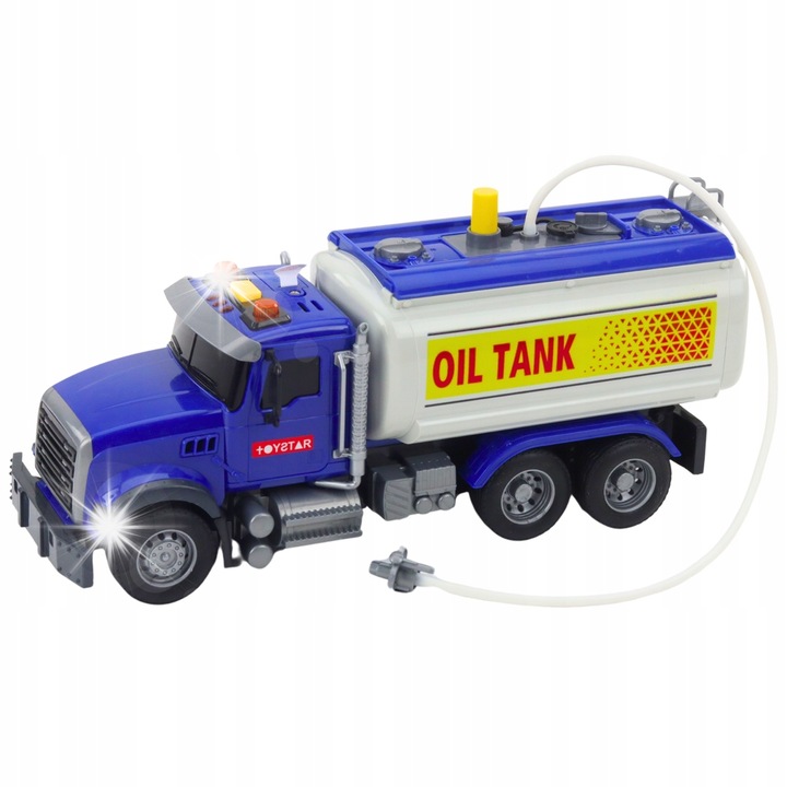 Ciszternás kamion, LEAN Toys, vízzel, hang- és fényeffektekkel, kék, 30x13.5x10.5cm