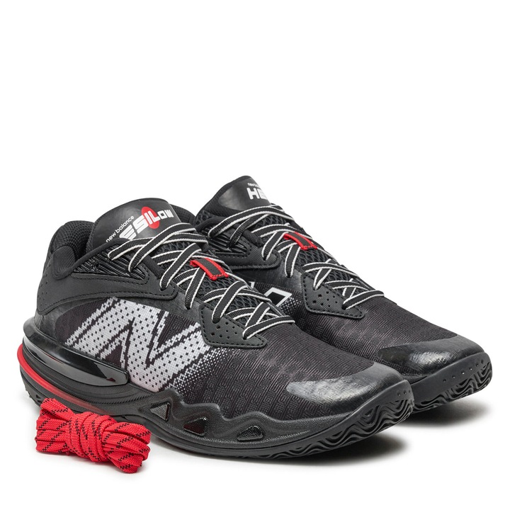 Pantofi sport barbati, New Balance, baschet, negru, piele ecologica, 41.5 EU