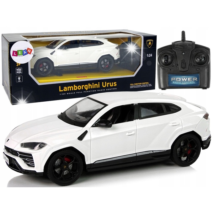 Кола с дистанционно управление 1:24 Lamborghini Urus, LEAN Toys, червена, 18x8x5см, комплект с дистанционно управление 2,4G