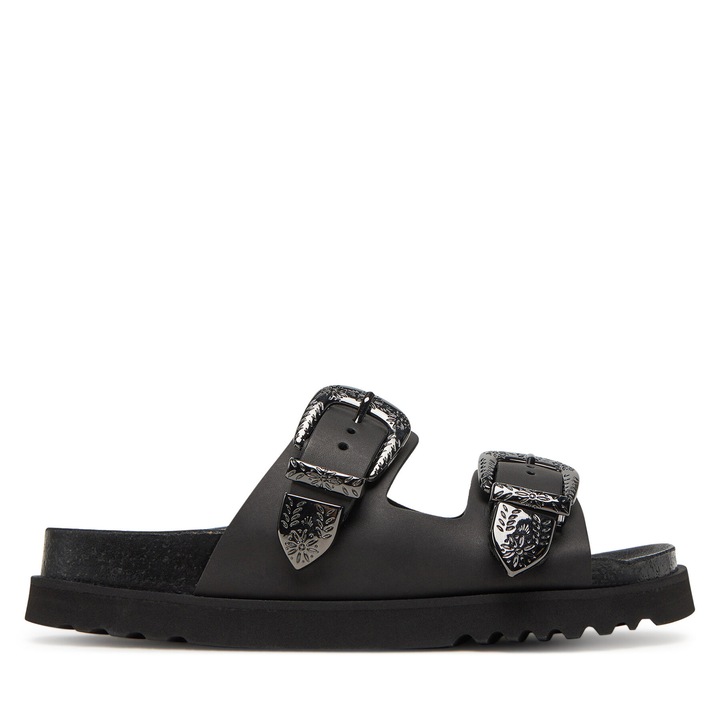 Slapi dama Scholl, model 1004 Irving, piele naturala, negru