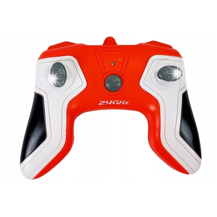 Autobuz cu roti mari, LEAN Toys, 2.4G, negru, 22x18x15cm, set cu incarcator USB si telecomanda