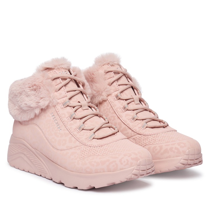 Lany sportcipo, Skechers, mubor, Rózsaszín