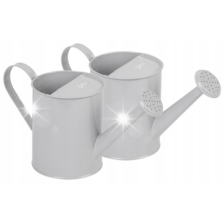 Classic World Fém Locsolókanna Szett Gyerekeknek, Rövid, Biztonságos, Ezüst