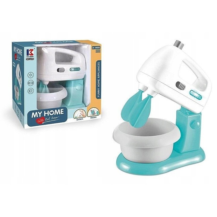 Gyermek mini konyhai készlet, mixer, többszínű