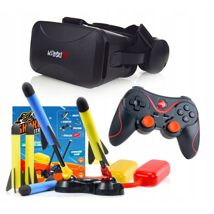 Set Ochelari VR Webski, Gamepad, Racheta, 175x80mm