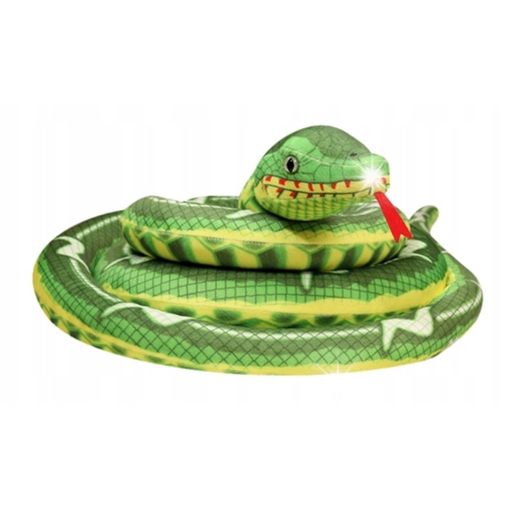 Плюшена играчка, Waz, 400x50x25см, зелена, за деца над 3 години