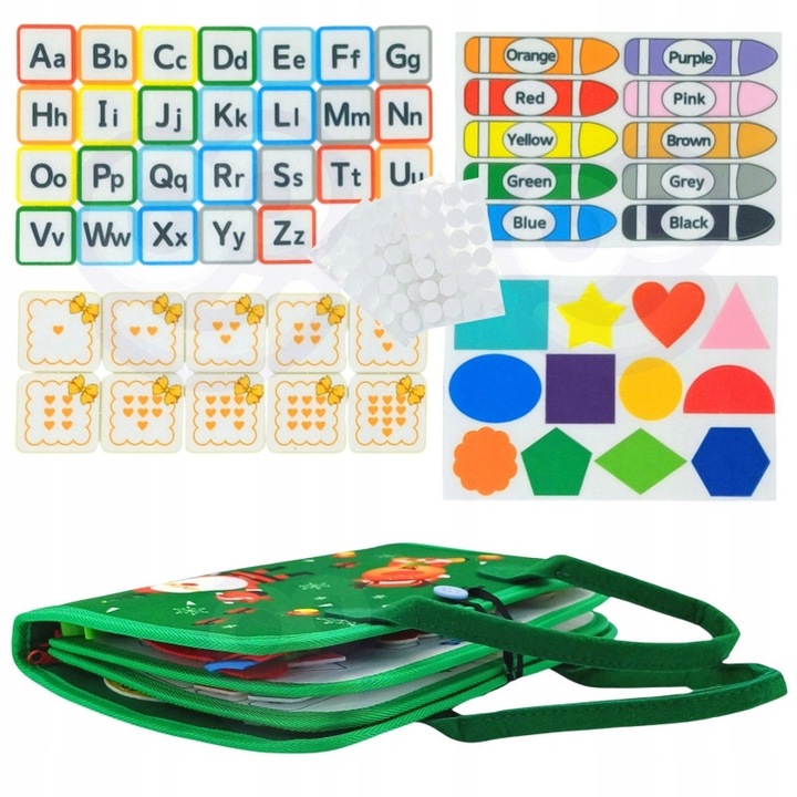 Carte educationala Montessori, Woopie, 6 straturi activitati, multicolor