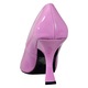 Pantofi dama EGO stiletto, toc sculptural 9cm, piele ecologica lucioasa, roz candy, marimea 38 EU