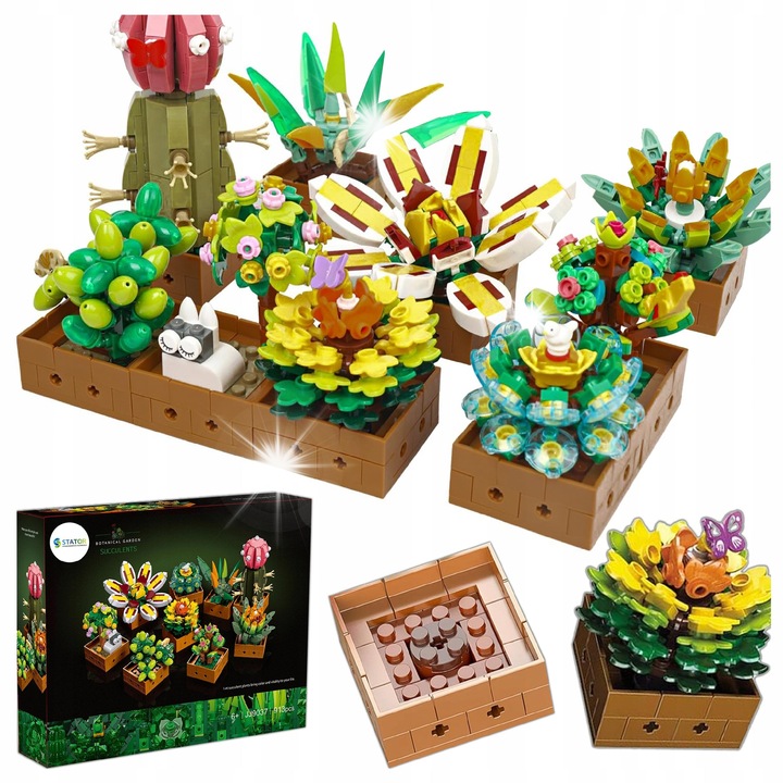 Конструктивен комплект Stator, Ботаническа градина, 913 елемента, реалистични детайли, размери 27,5x22x6см