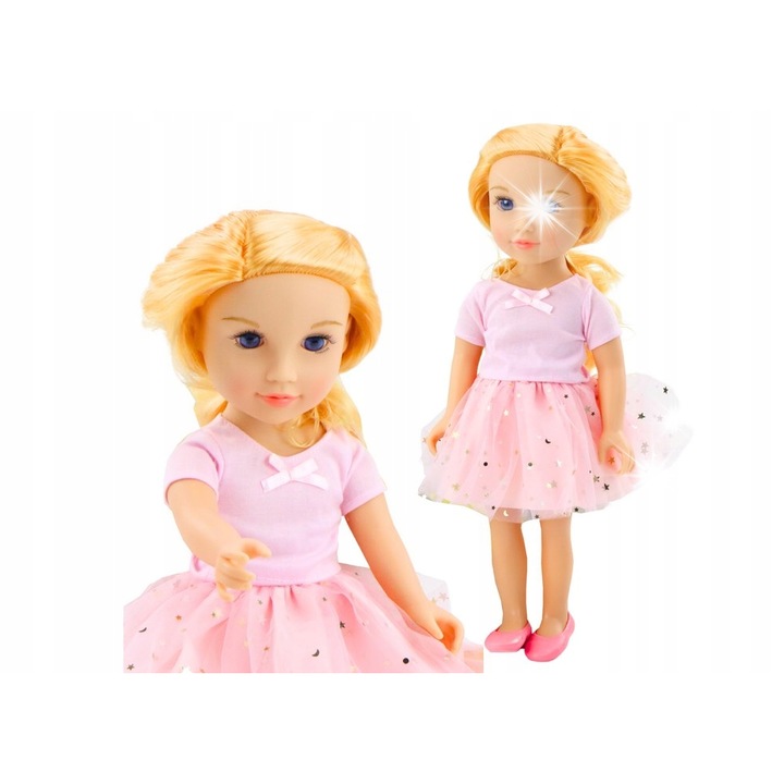 Baba, Leantoys, rozie, 18', szőke haj, tüll ruha