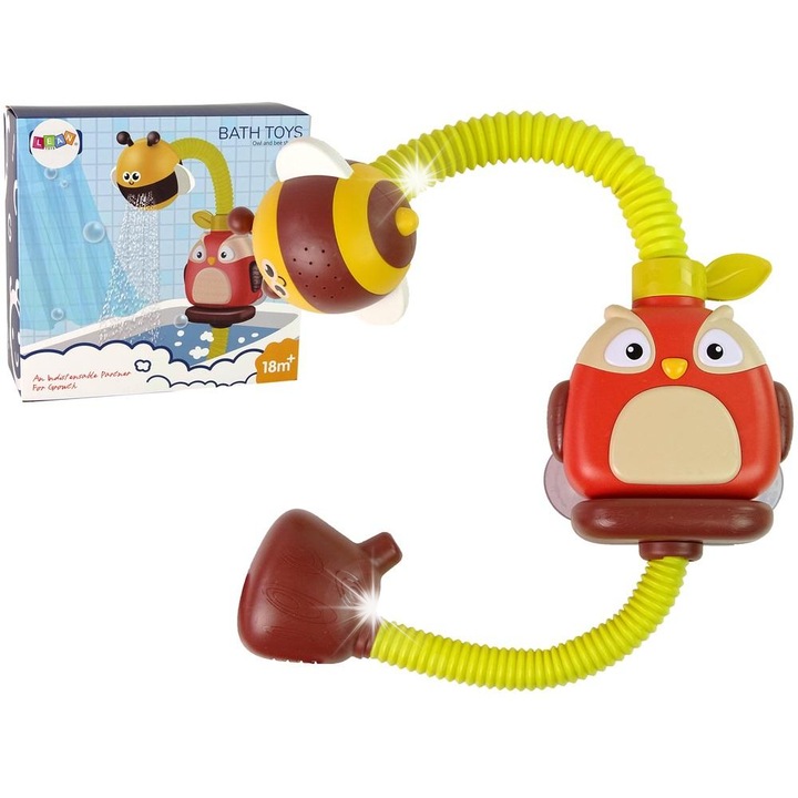 Fürdőjáték, LEAN Toys, Szánkó zenével, 13x15x68cm, többszínű