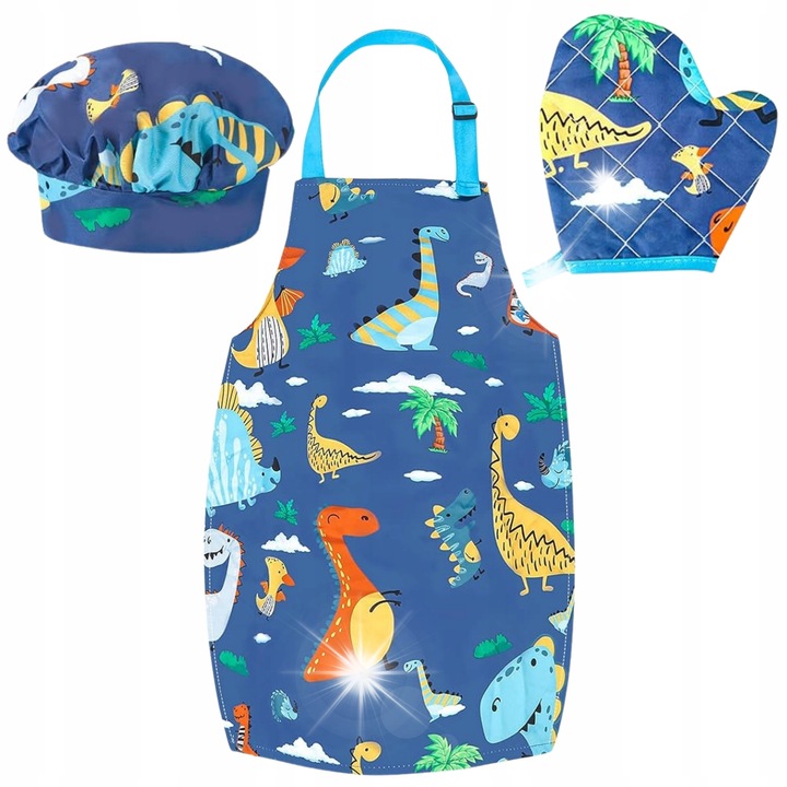 Woopie Dino gyermek konyhai készlet, 13 kiegészítő, többszínű