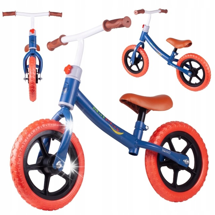 Woopie gyermek kerékpár, futóbicikli, könnyű, biztonságos, többszínű, mérete 30x45cm