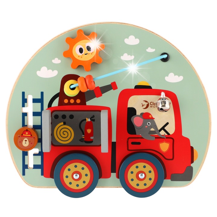 Classic World 6 az 1-ben manipulációs tábla, többszínű, 29x23,5x5,6cm