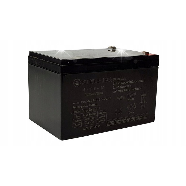 Акумулатор 12V 14Ah, Lean, размери 15x9,5x9,5см, тип гел