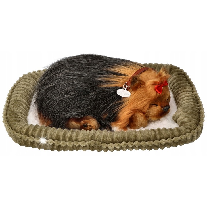 Кученце Йорк Perfect Petzzz, плюшена играчка, дишащо, с нашийник и аксесоари, 24x20x7,5см, пълен комплект