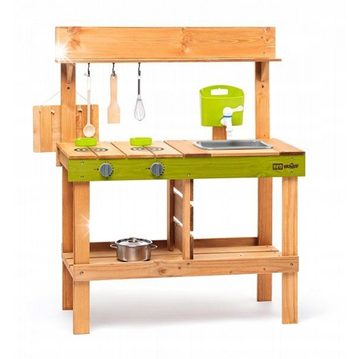 Kempingkonyha, Woody, Rosalie modell, 2 főzőlapos, mosogatóval, 77x35x95cm