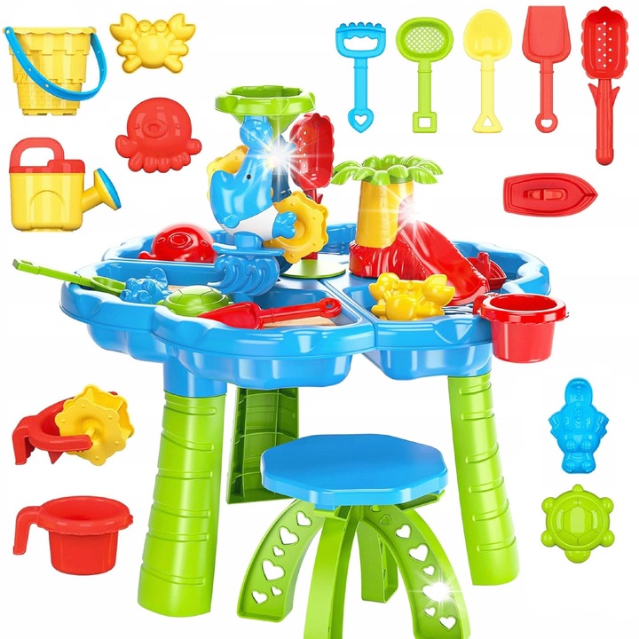 Масичка за вода/пясък, Woopie, Многоцветна, 57x50см