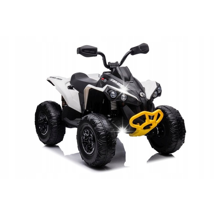 Електрически ATV 4x4 Lean cars DK-CA002, бял, 108x64x70см, за деца над 3 години, с дистанционно управление