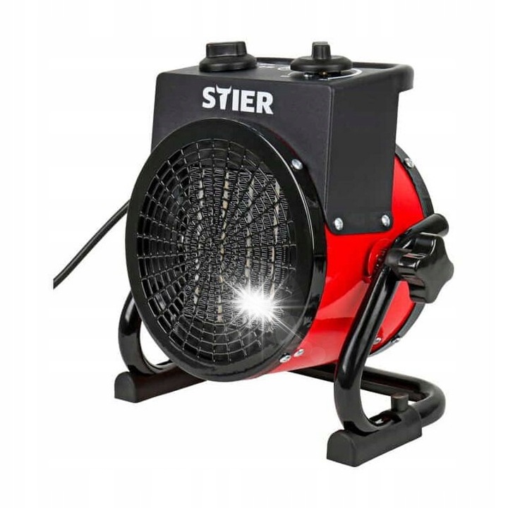 STIER 2,0 kW kerámia hőlégfúvó, 2000 W, 1,2 m kábel, 150x260x286mm