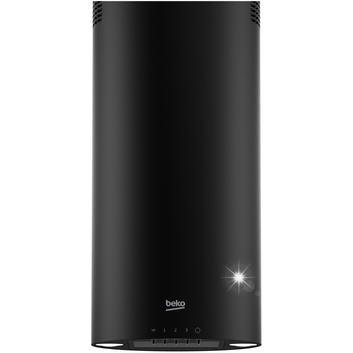Hota tip cos Beko BHCIW31322BBH, 300 m/h, 3 viteze, neagră, 31x35x70cm