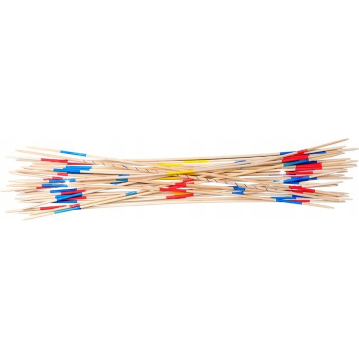 Társasjáték, Woodyland, Mikado, 31 darabos készlet, 90cm, többszínű