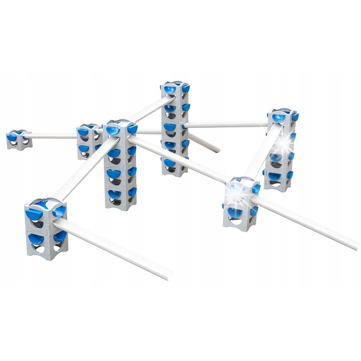 Комплект за изграждане на воден път, Classic World, 20 блока, 12 тръби, многоцветен