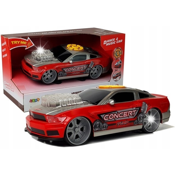 DJ pult hangszórókkal, LEAN Toys, fényeffektusok, 25x11x8cm, 31x14,5x17cm