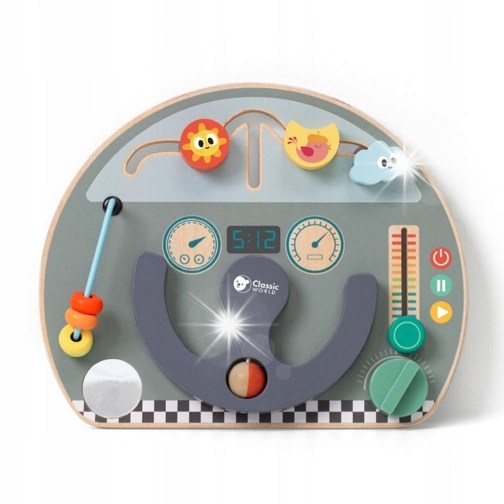 Manipulációs tábla 6 az 1-ben, Classic World, többszínű, 12 hónapos+