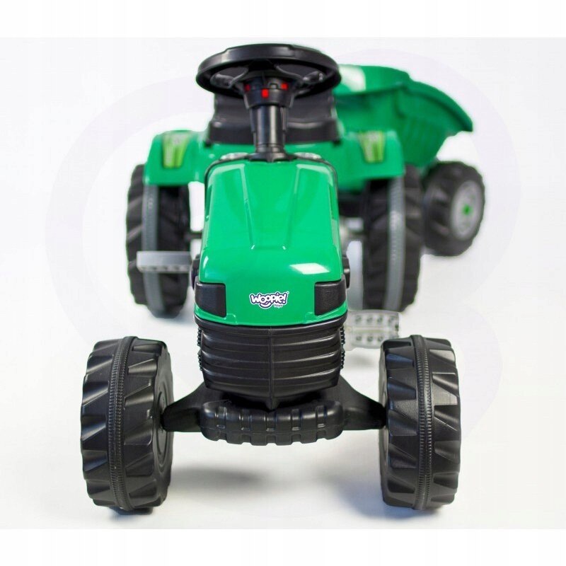 Tractor pe pedale Woopie Farmer GoTrac, verde, 51x95x51cm, roti ...