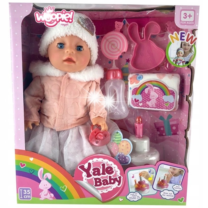 Interaktív baba szett WOOPIE ROYAL, Zosia, 35cm, vicces jelmez, hanghatások